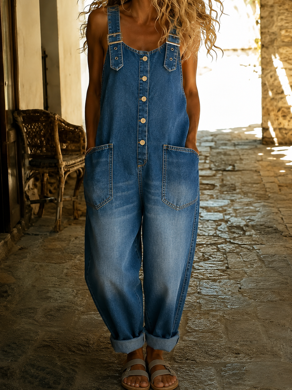 Karin – Lässige Jeans-Latzhosen für Damen