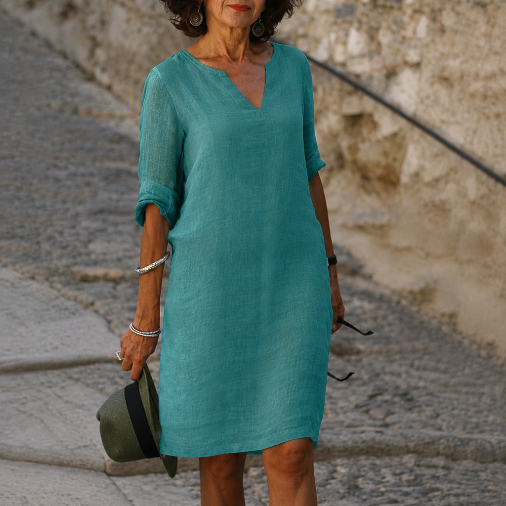 Clara –  V-Ausschnitt Sommerkleid