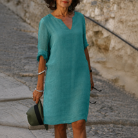 Clara –  V-Ausschnitt Sommerkleid