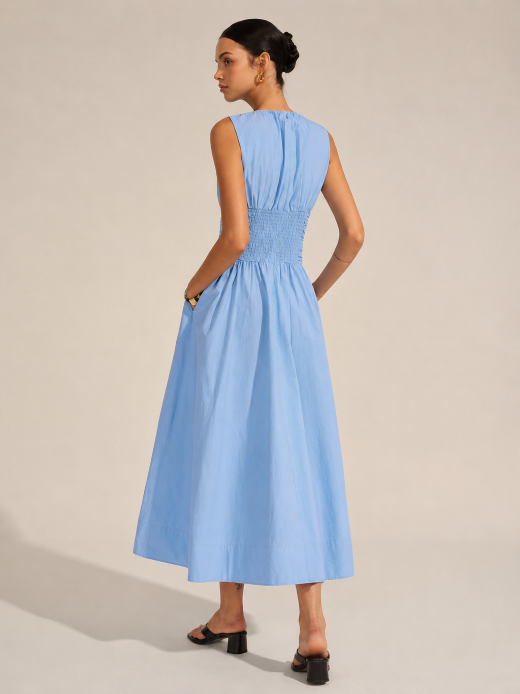 Luna – Maxikleid mit geraffter Taille