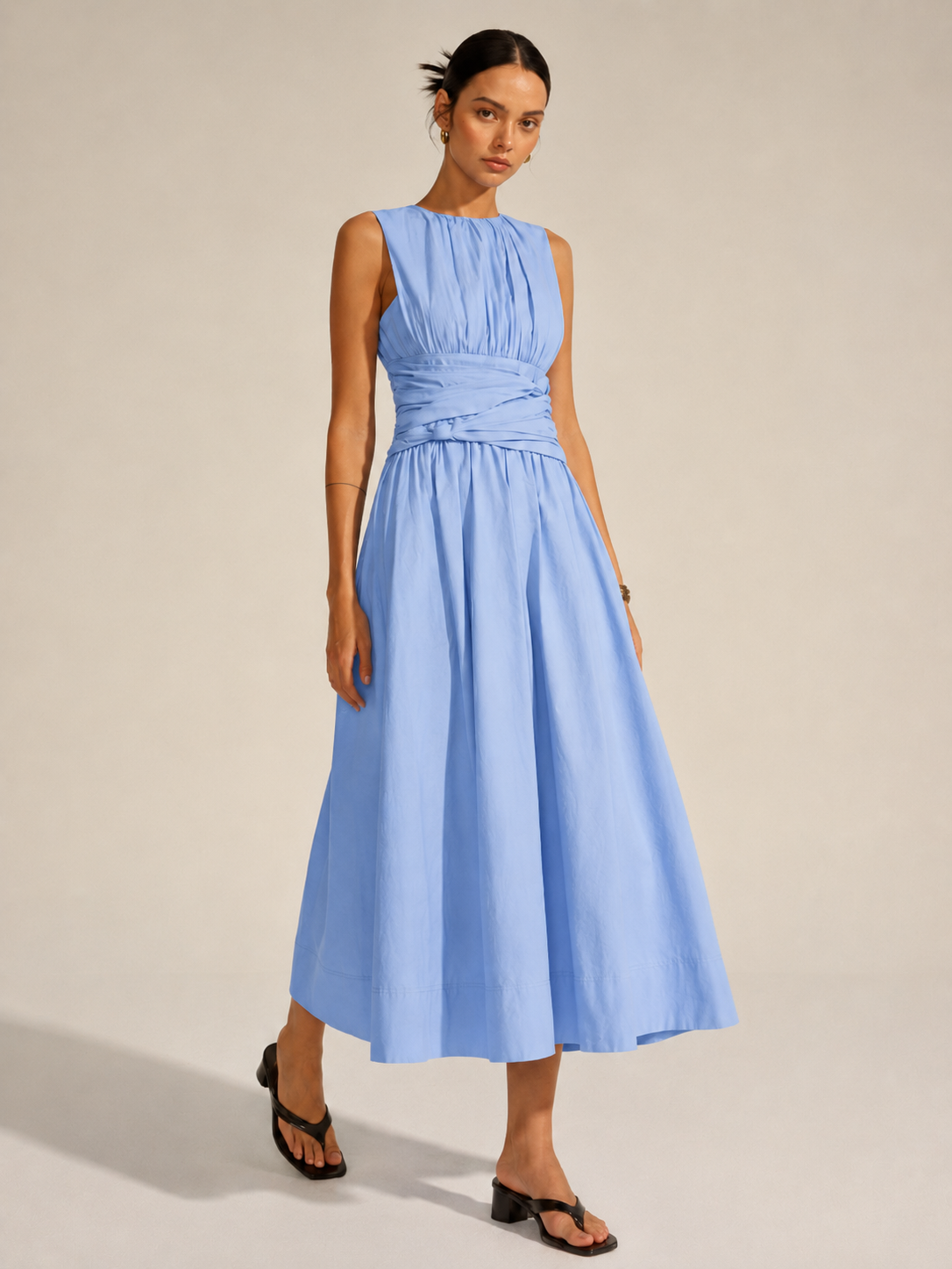 Luna – Maxikleid mit geraffter Taille