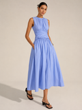 Luna – Maxikleid mit geraffter Taille