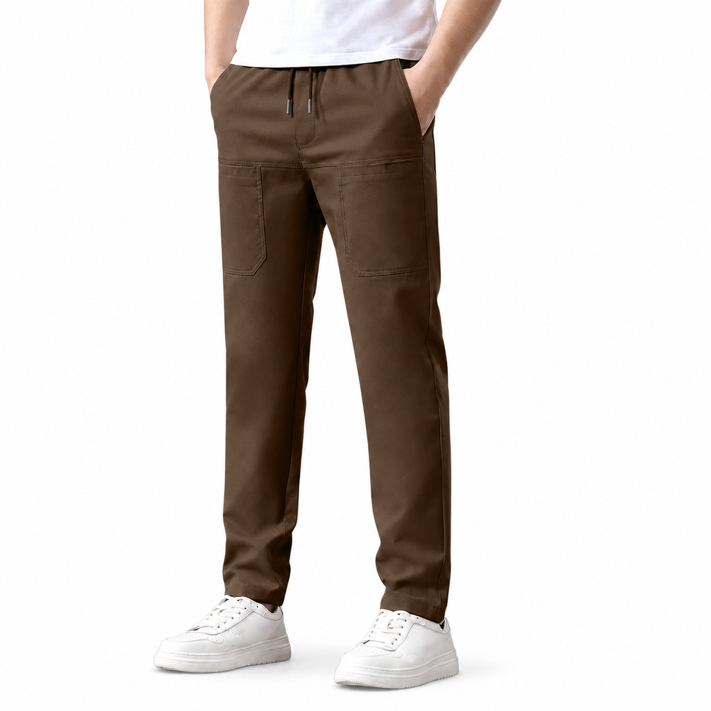 Herren Cargo Pants schwarz mit praktischen Taschen und flexiblem Schnitt - 2 - Atelier-Zofia