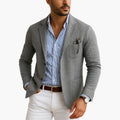 Maßgeschneiderter Herrenblazer mit Ein-Knopf-Verschluss - J&B - 7 - Atelier-Zofia