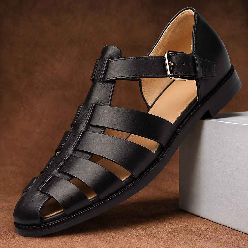 Anton – Ledersandalen im Fischerstil