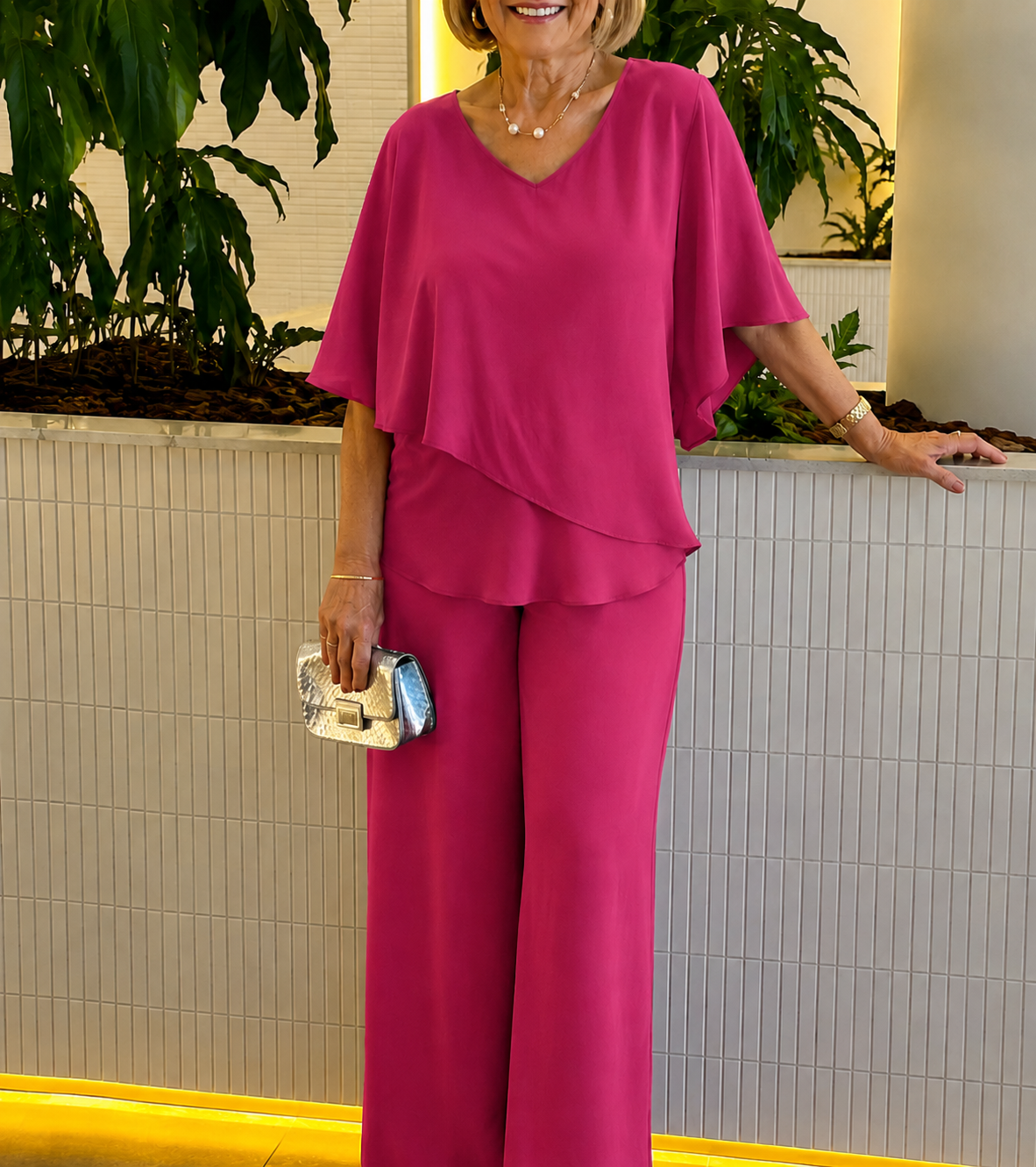 Monika – Eleganter Jumpsuit für Damen mit Lagenlook