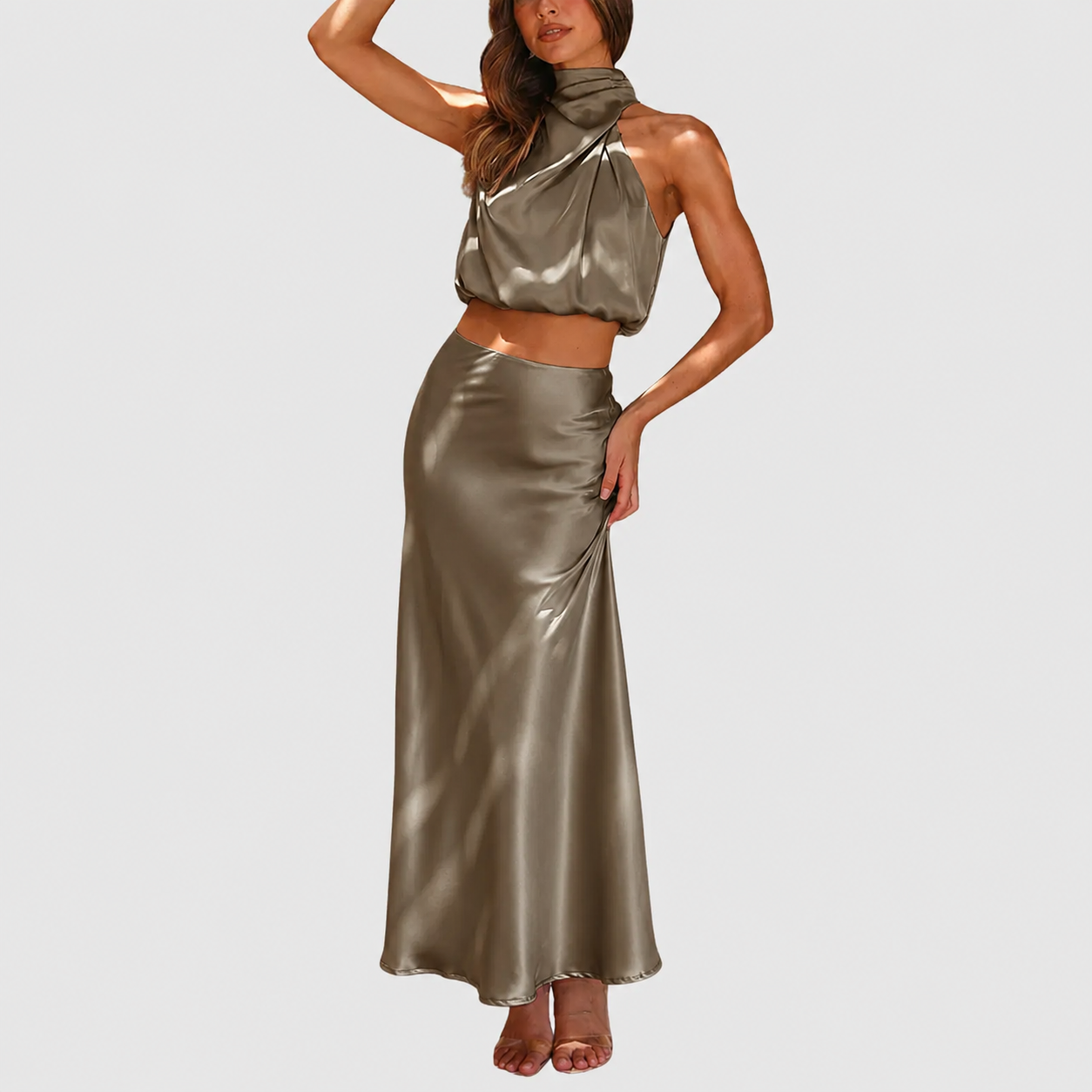 Annika – Elegantes Satin-Set für Damen