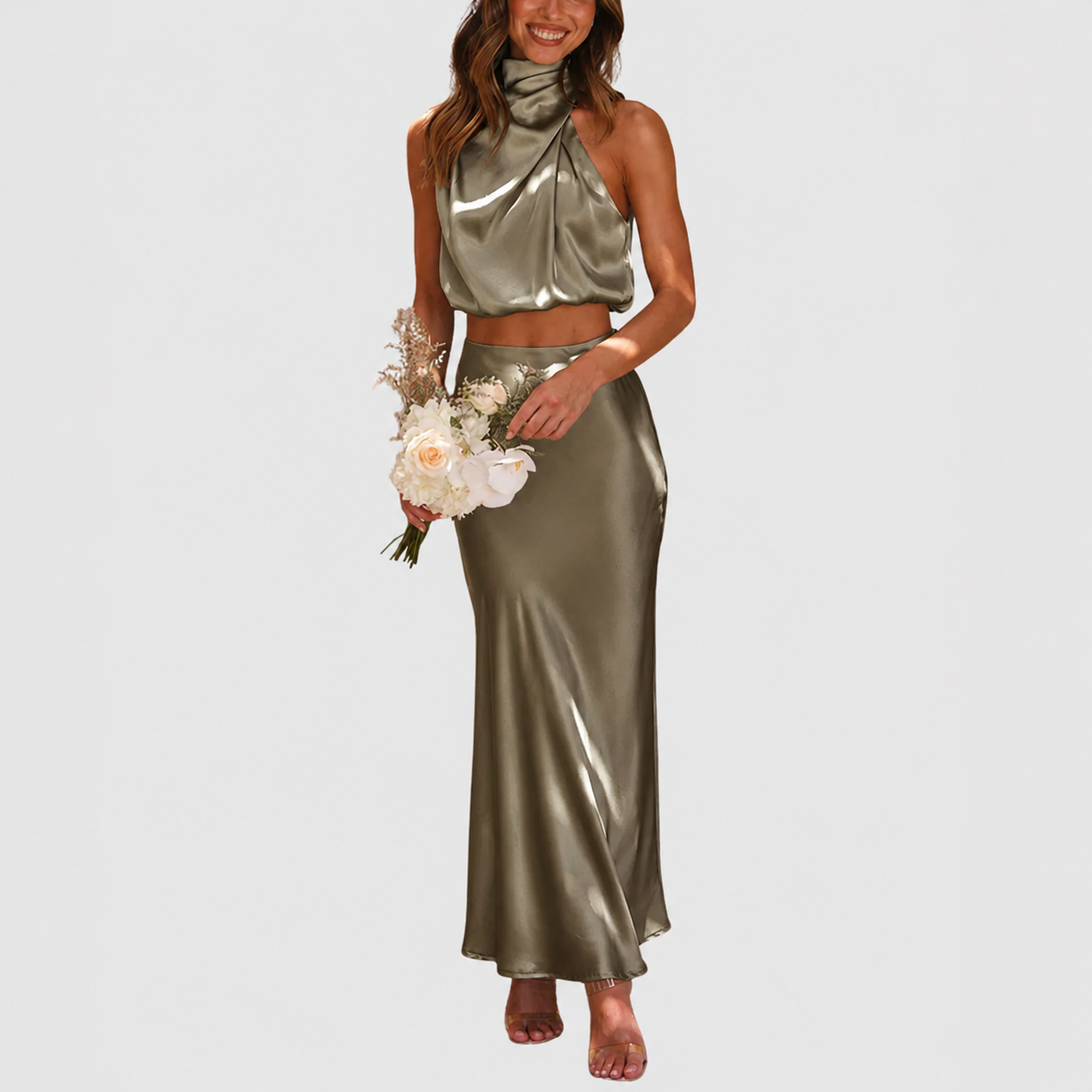 Annika – Elegantes Satin-Set für Damen