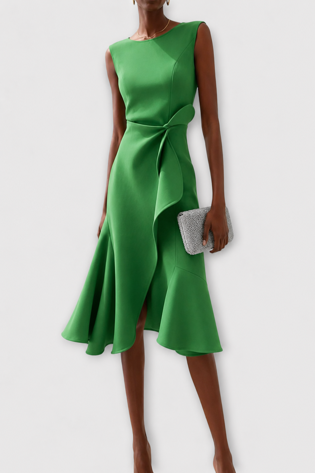 Lena – Asymmetrisches Abendkleid mit drapierten Einsätzen