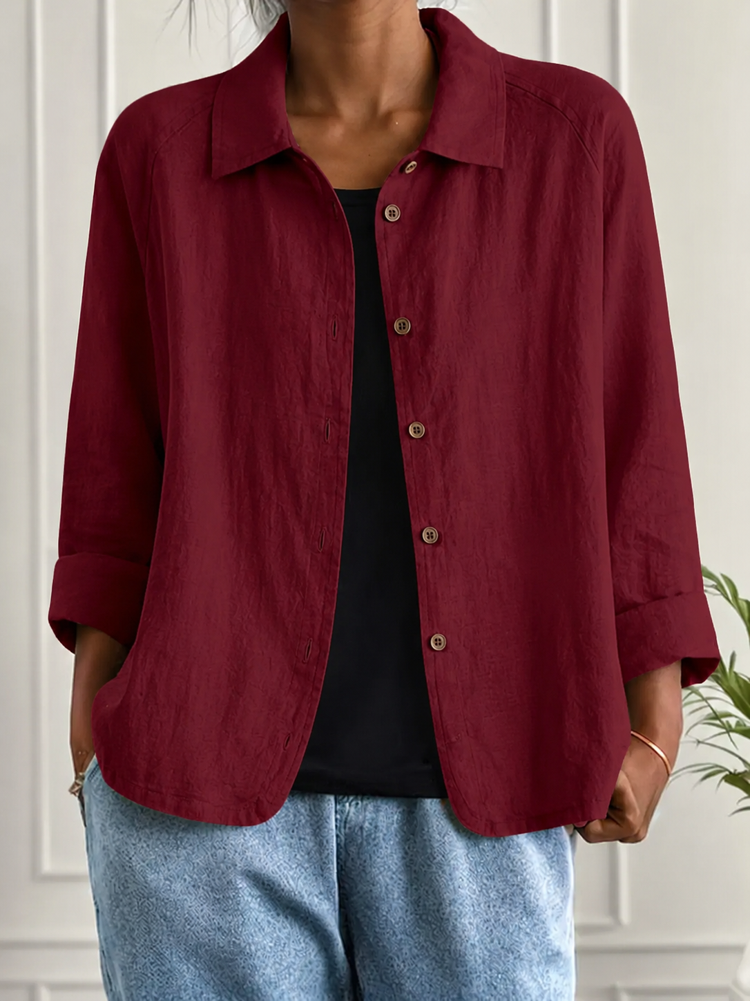 Clara – Damenjacke mit Knopfleiste