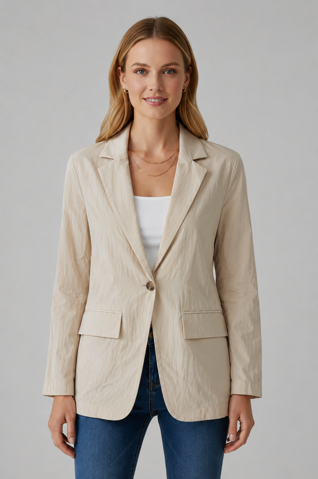 Theresa – Damenjacke mit gekerbtem Kragen