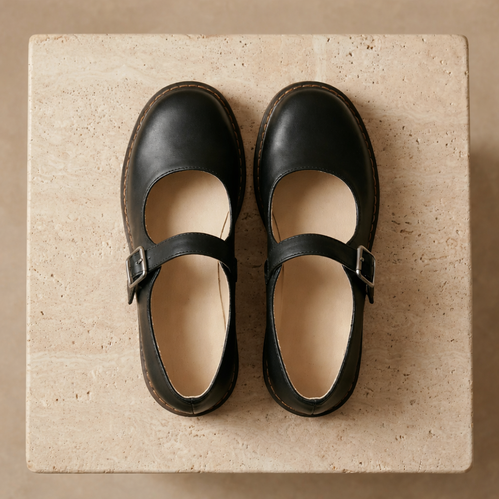 Lydia – Mary Janes aus Vintage-Leder