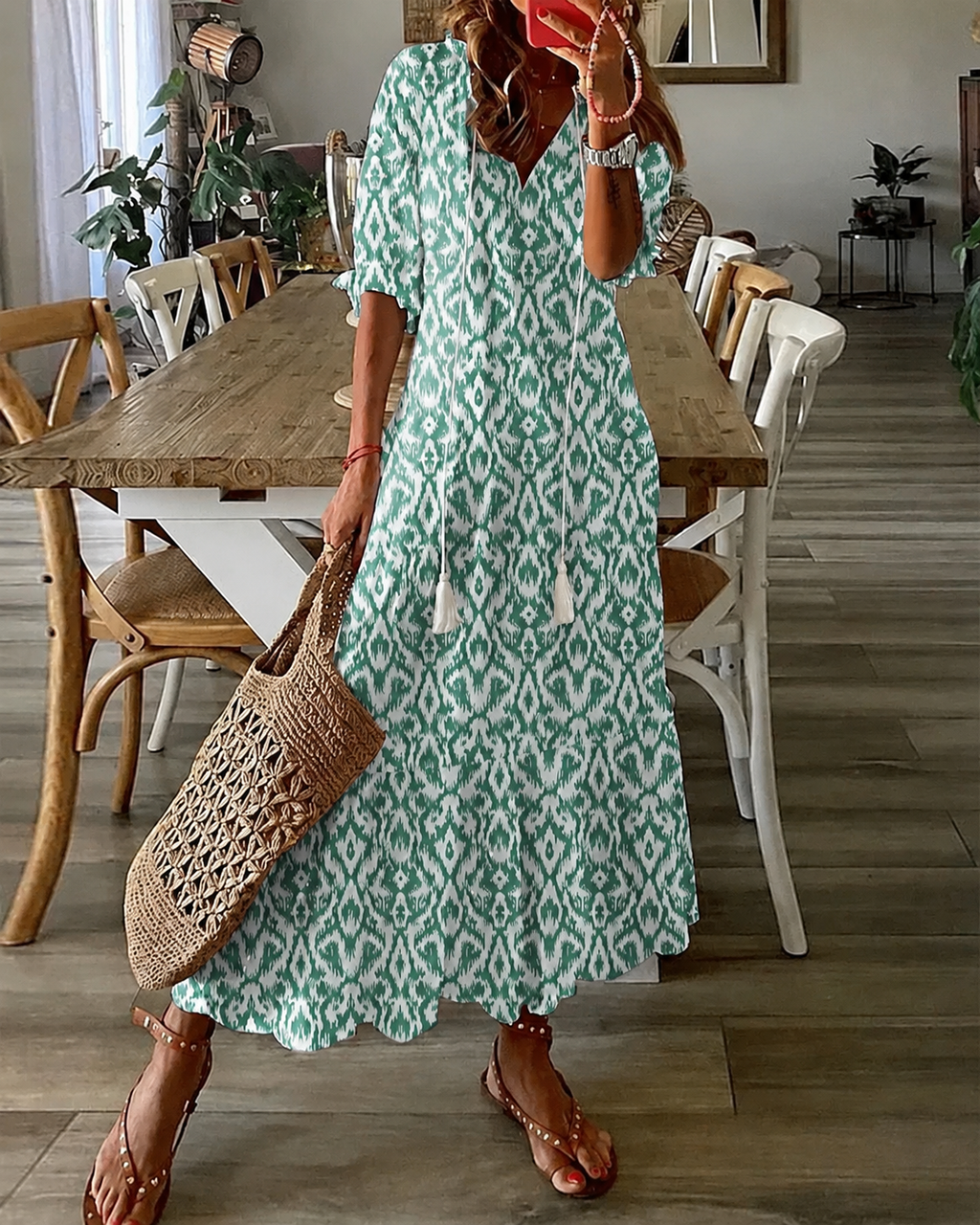 Monika – Elegantes Sommerkleid für Damen aus fließendem Stoff