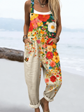 Johanna – Latzhose für Damen mit Blumenmuster