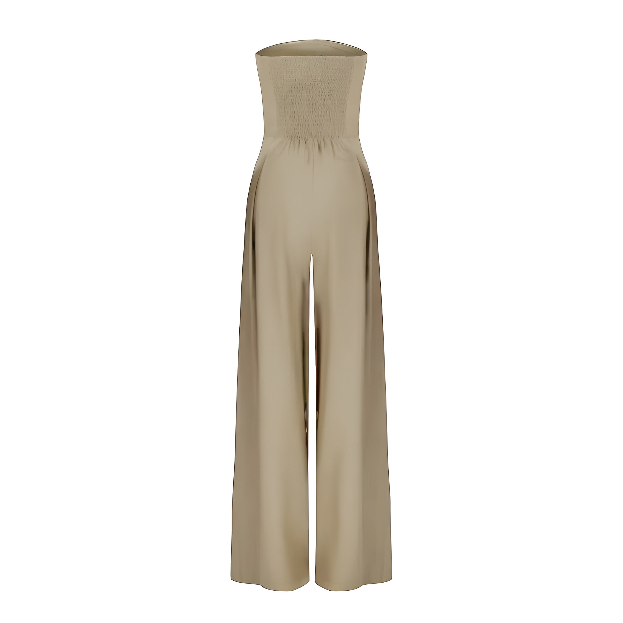 Stylischer trägervoller Jumpsuit für Damen mit weitem Bein und praktischen Taschen - J&B - 4 - Atelier-Zofia