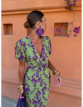 Nadine– Women Floral Print Wrap Dress - Image 7