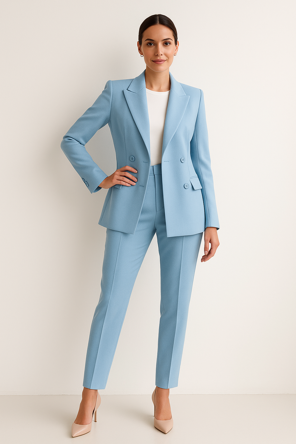 Elvira – Women Tailored Double-Breasted Blazer - Image 3