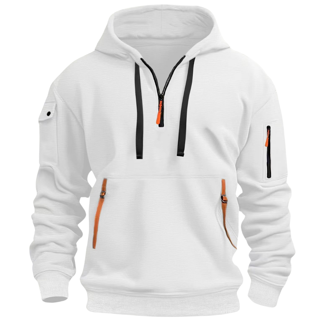 Stylischer Hoodie für Herren mit praktischen Reißverschlusstaschen – J&B - 7 - Atelier-Zofia