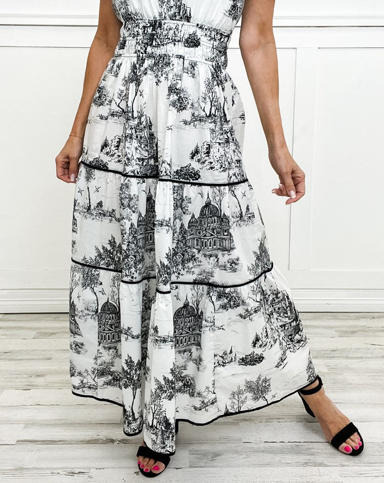 Irina – Women Classic Toile Maxi Dress - Image 11