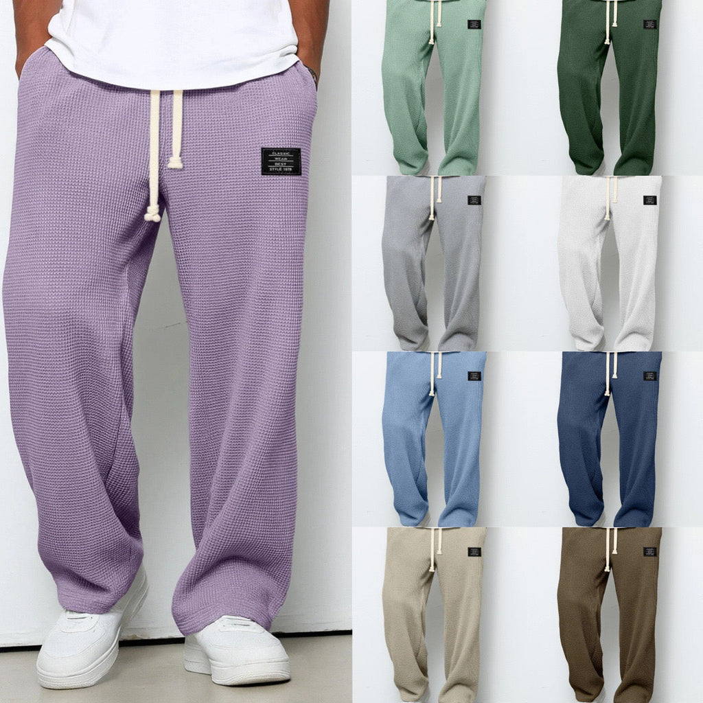 Lässige Herren Pants mit verstellbarem Bund und praktischen Taschen - 12 - Atelier-Zofia