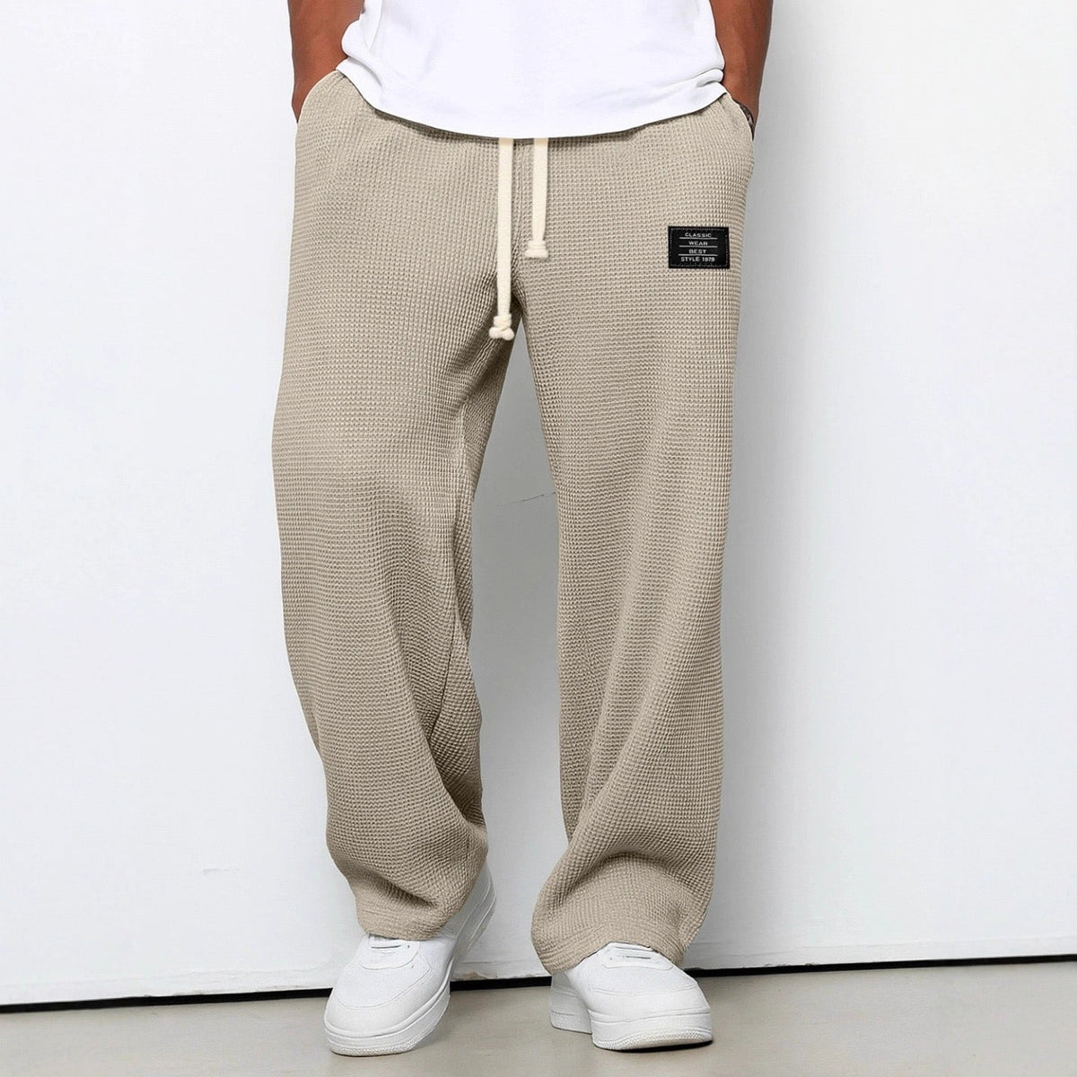 Lässige Herren Pants mit verstellbarem Bund und praktischen Taschen - 4 - Atelier-Zofia