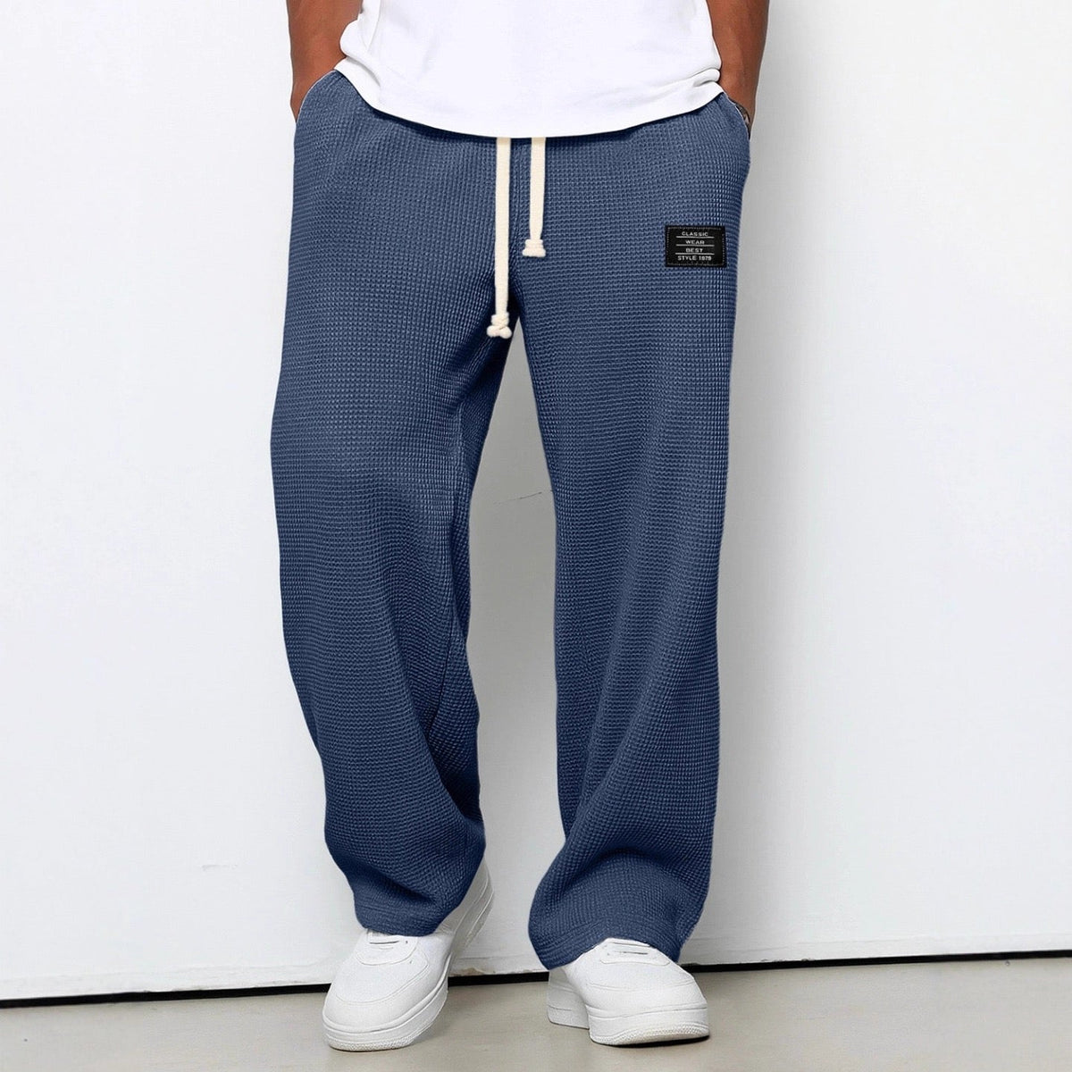 Lässige Herren Pants mit verstellbarem Bund und praktischen Taschen - 6 - Atelier-Zofia