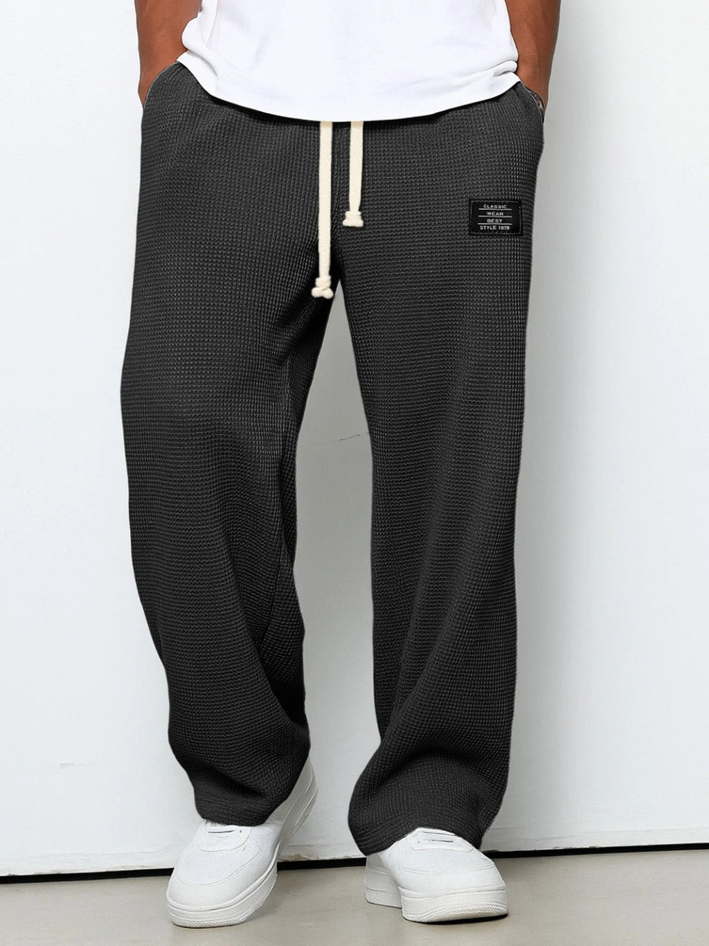 Lässige Herren Pants mit verstellbarem Bund und praktischen Taschen - 7 - Atelier-Zofia