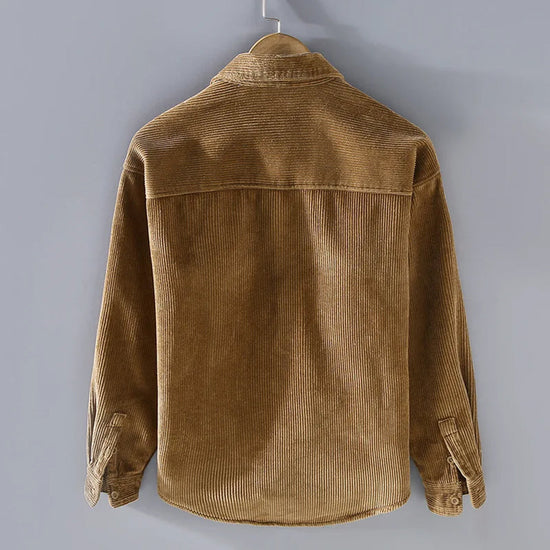 Elegante Herren Cordjacke mit Knöpfen und praktischen Taschen - J&B - 5 - Atelier-Zofia