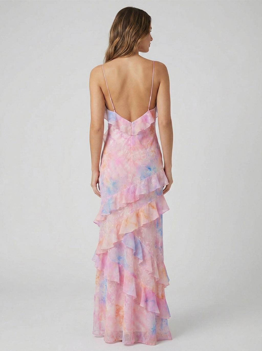 Monika – Elegant Flow Ruffle Maxi Dress for Women - Image 2