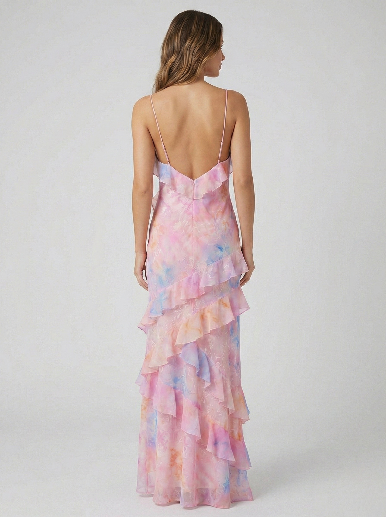 Monika – Elegant Flow Ruffle Maxi Dress for Women - Image 2