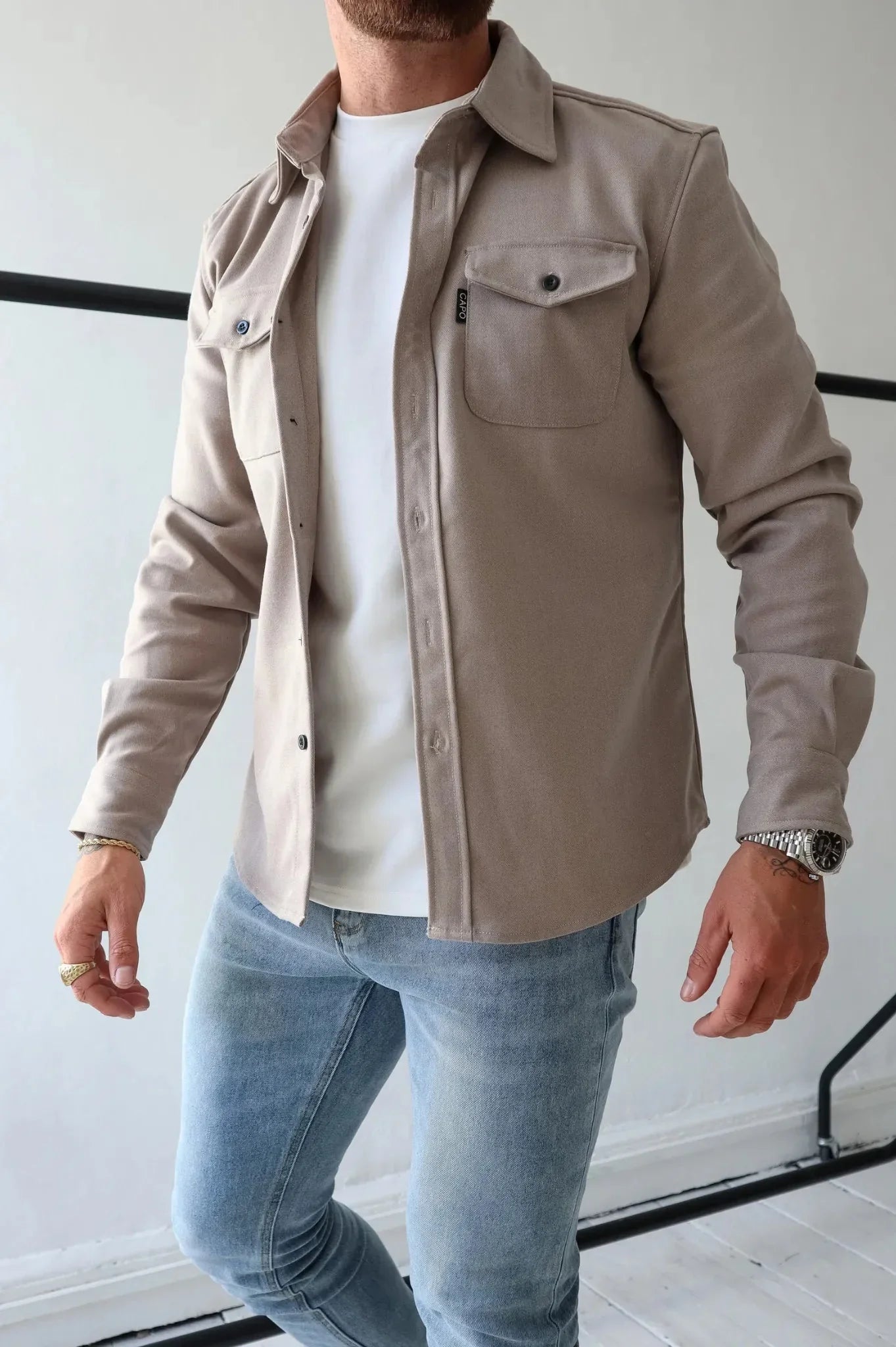 Karl – Men's Lightweight Overshirt Jacket - Image 3