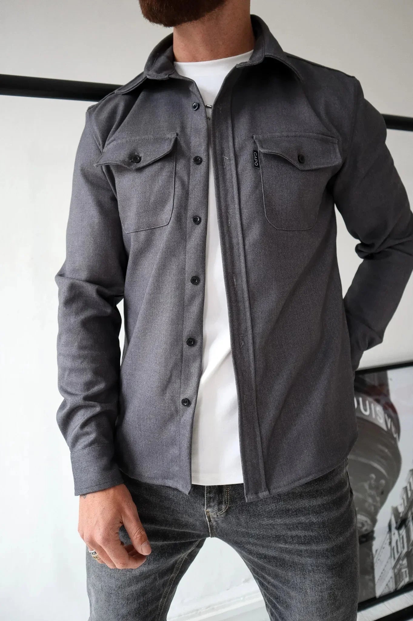 Karl – Men's Lightweight Overshirt Jacket - Image 6