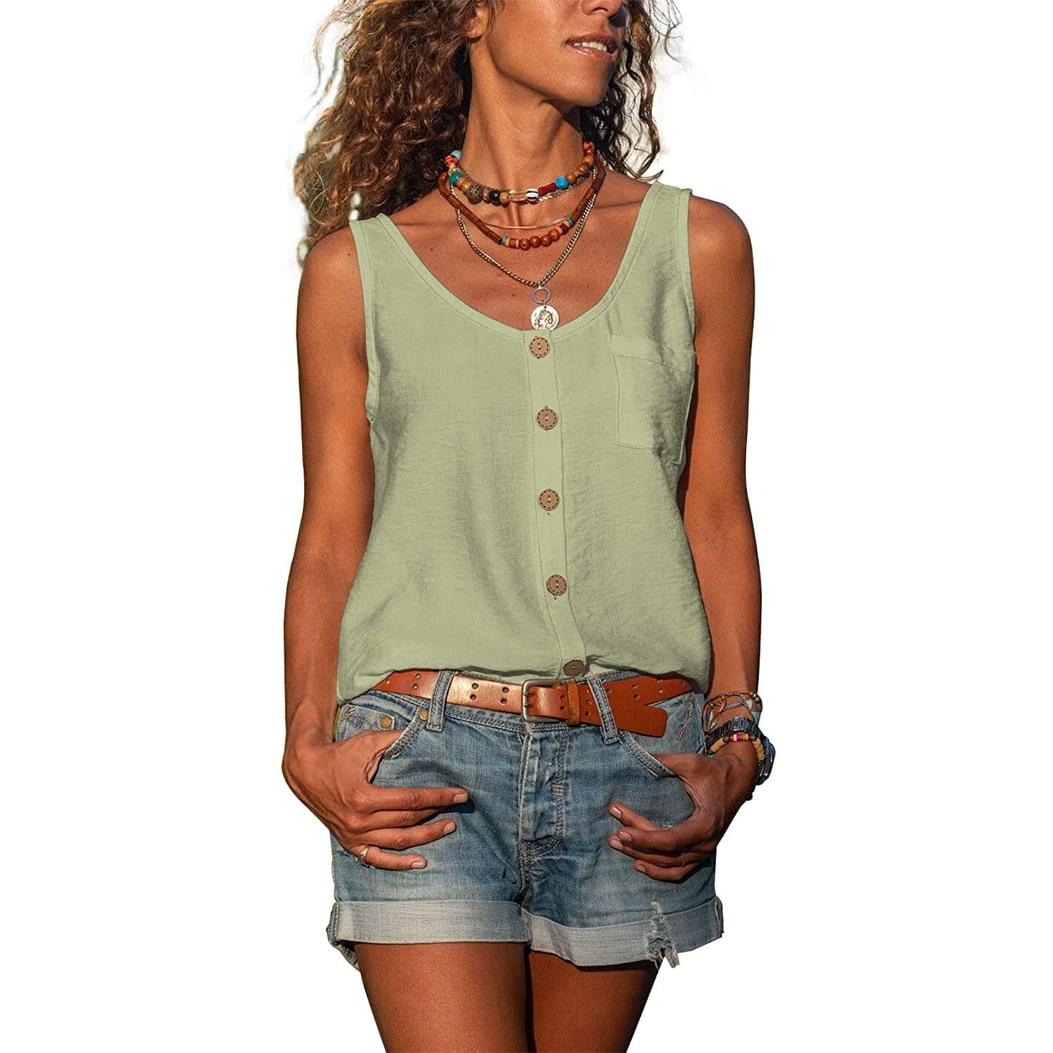 Sophie – Casual Button-Up Vest - Image 1
