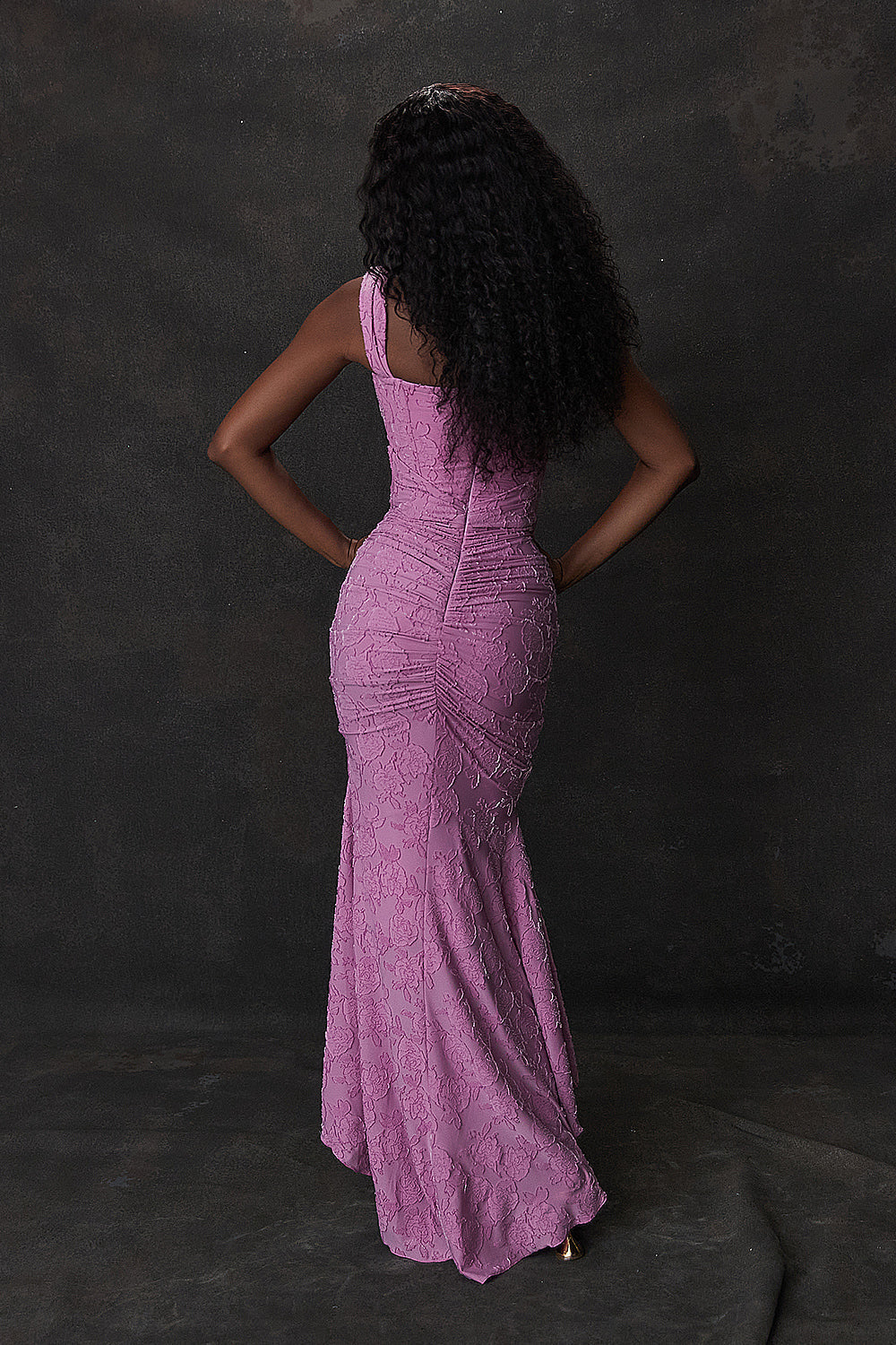 Petra – Elegant Evening Dress with Lace Accent for Women - Image 6