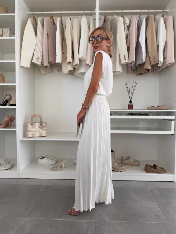 Charlotte – Women Pleated Trousers and Top Set - Image 6