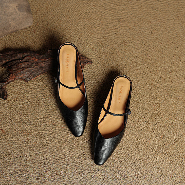 Maja – Women Genuine Leather Mules - Image 20