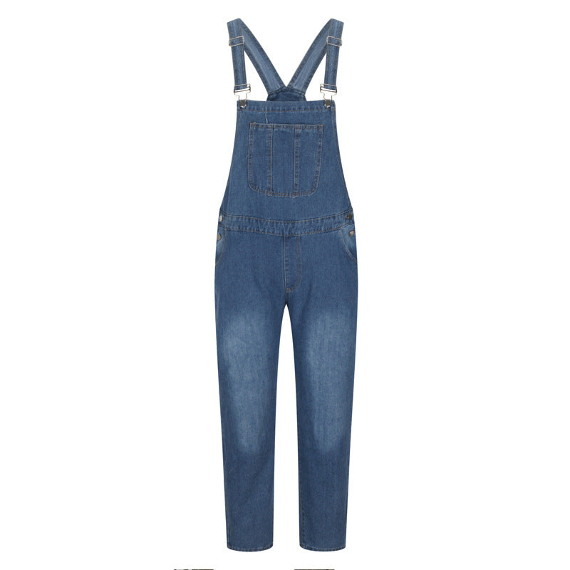 Jonas – Herren Robuste Denim-Latzhose mit Verstellbaren Trägern