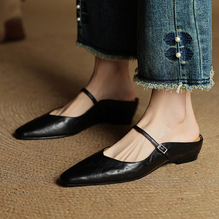 Maja – Women Genuine Leather Mules - Image 17