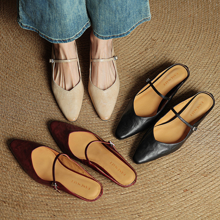 Maja – Women Genuine Leather Mules - Image 7