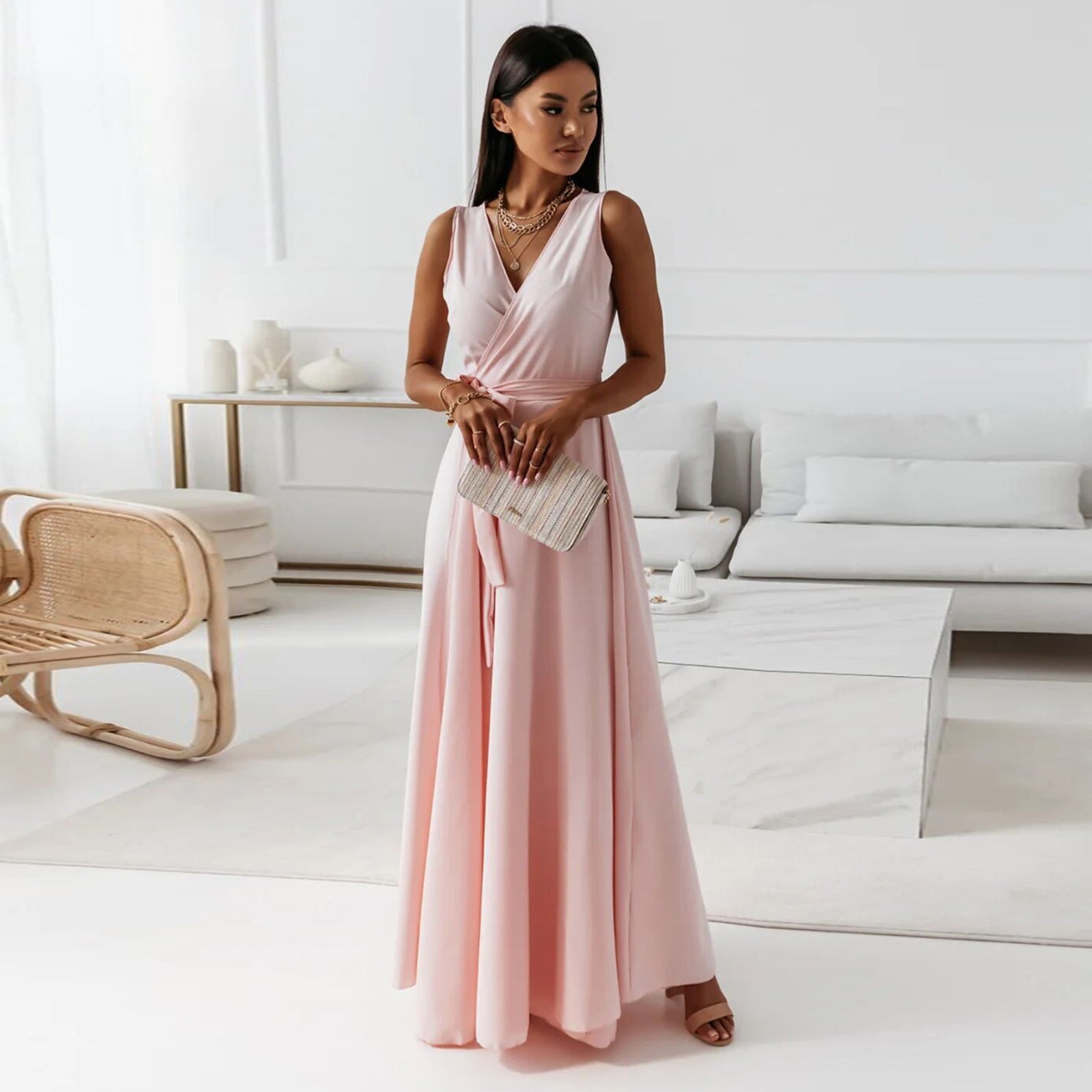 Annika – Women Floral Print Wedding Guest Dress - Image 1