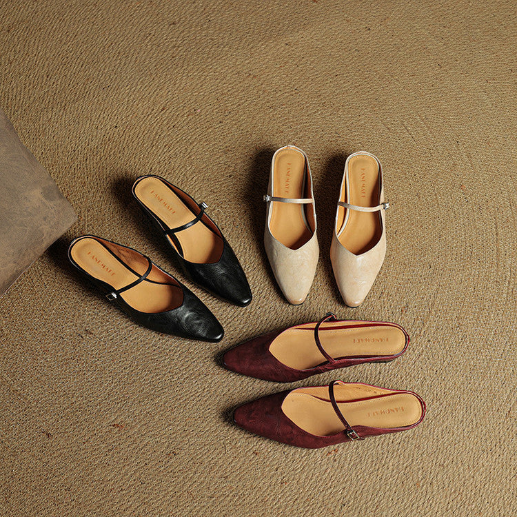 Maja – Women Genuine Leather Mules - Image 24