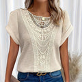Lace Detail Blouse Women – Soft Textured Fabric with Relaxed Fit - Image 1