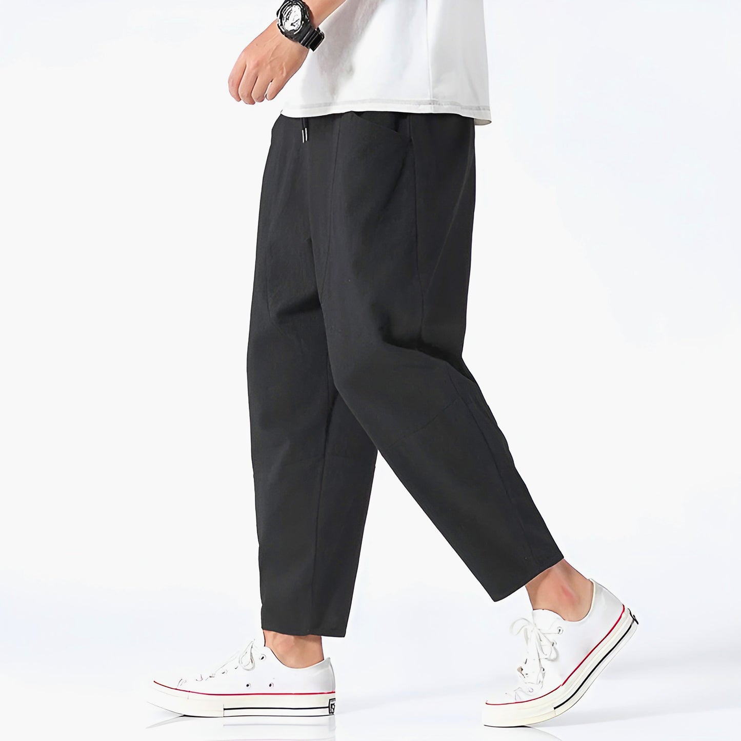 Finn – Urban Cropped Cotton Pants - Image 5