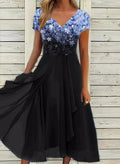 Isabella – Elegantes Midikleid mit V-Ausschnitt