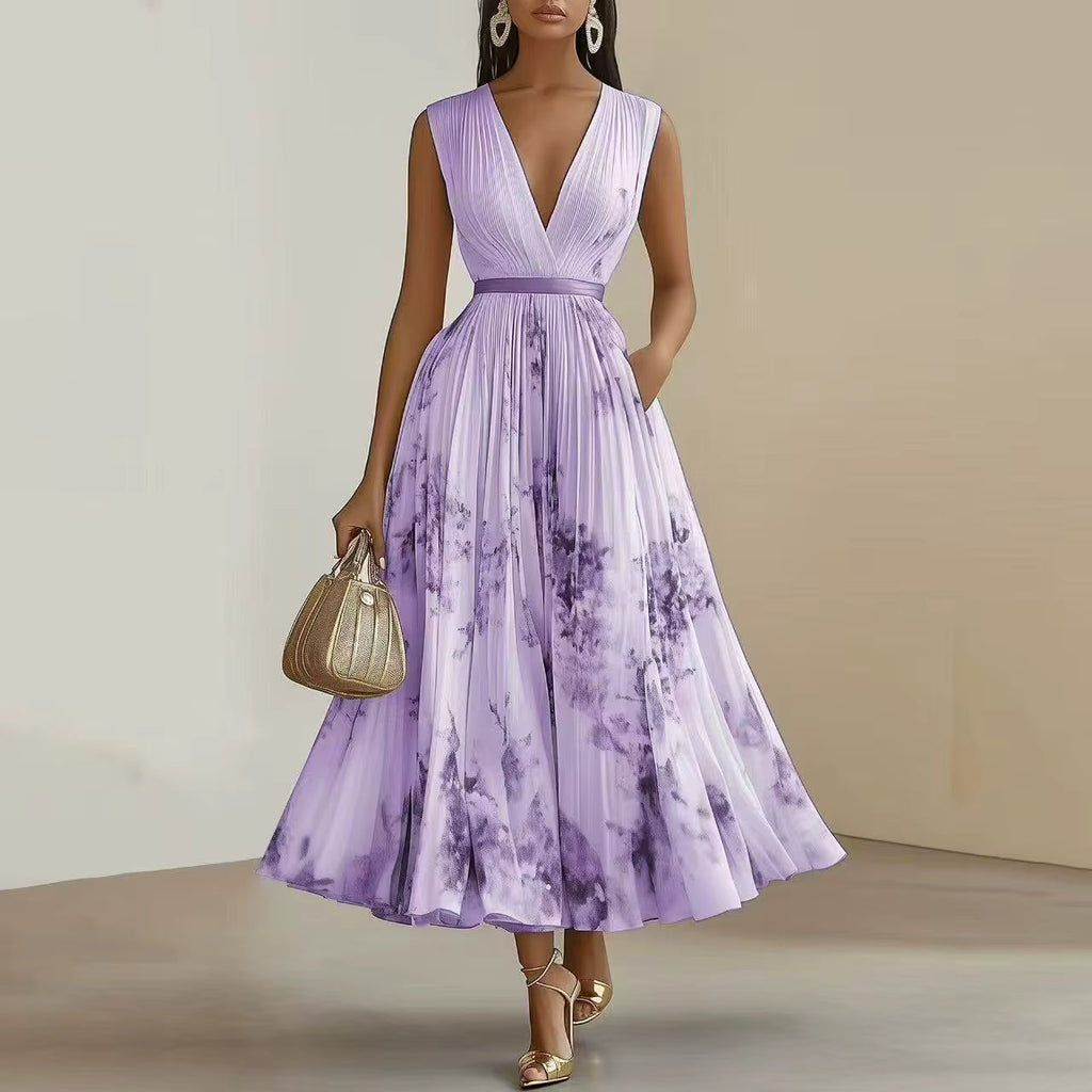 Franziska – Elegant Pleated Maxi Dress - Image 3