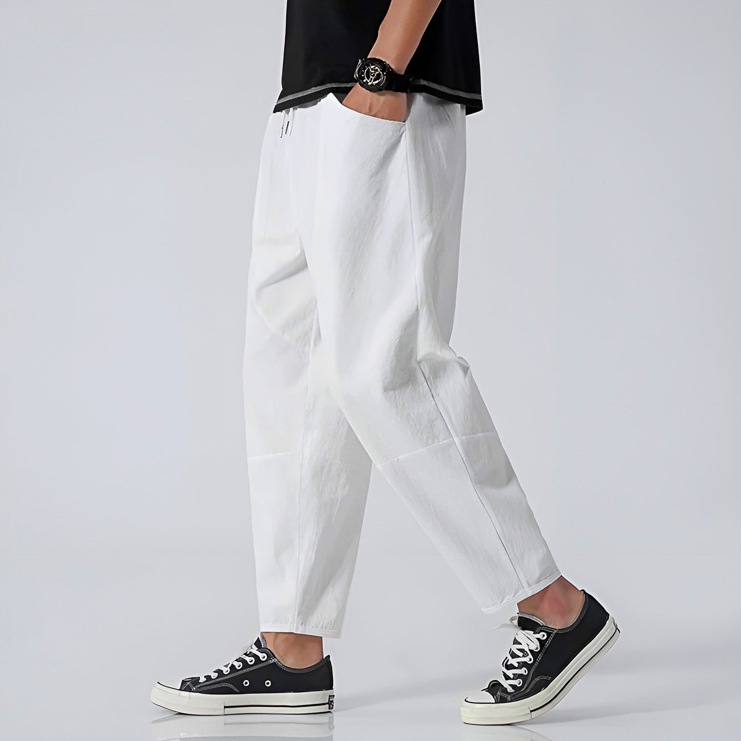 Finn – Urban Cropped Cotton Pants - Image 8