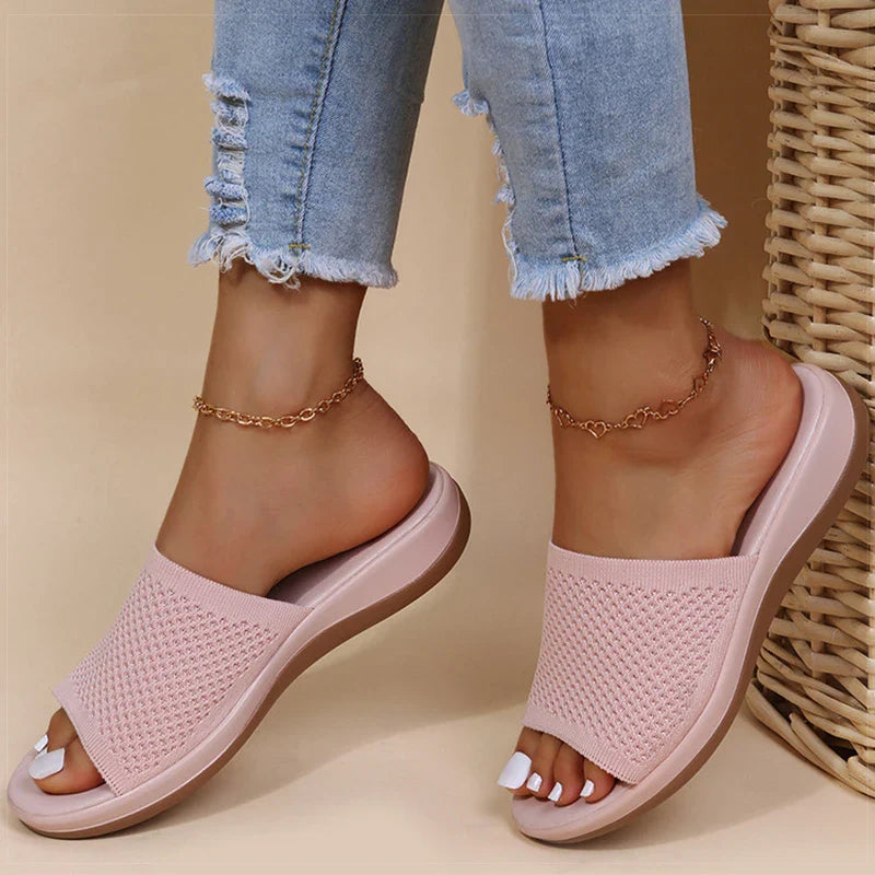 Nina – Damen Orthopädische Komfort-Pantoletten mit Weicher Sohle