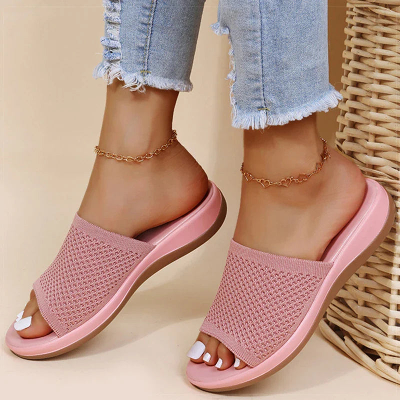 Nina – Damen Orthopädische Komfort-Pantoletten mit Weicher Sohle