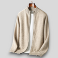 Stylische Herren-Bomberjacke mit sanfter Textur und praktischem Reißverschluss - J&B - 1 - Atelier-Zofia