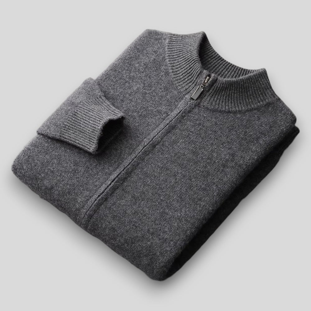 Damen Jogginganzug: Elegante Strickjacke und bequeme Hose mit Kordelzug - J&B - 7 - Atelier-Zofia